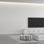 Custom home theater design with acoustic paneling